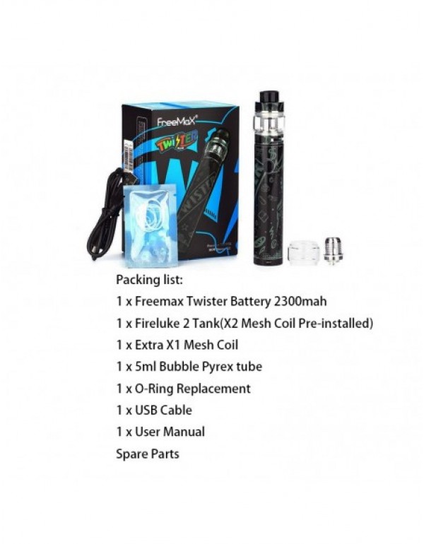 FREEMAX Twister 80W Kit 2300mAh With 5ml Fireluke 2 Tank