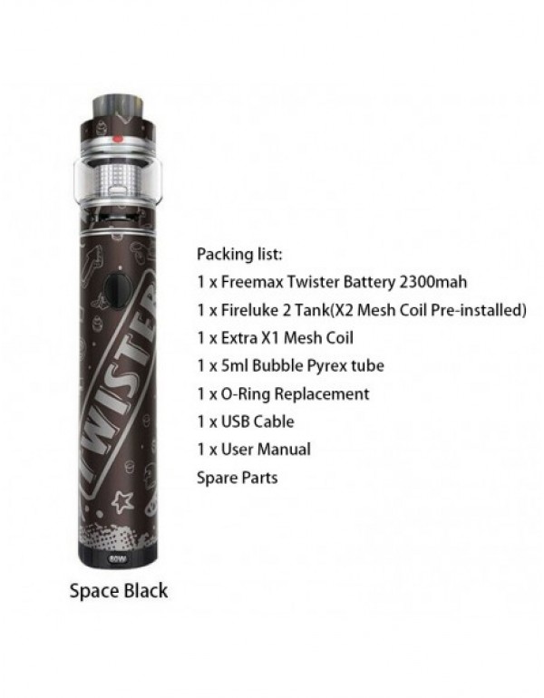 FREEMAX Twister 80W Kit 2300mAh With 5ml Fireluke 2 Tank