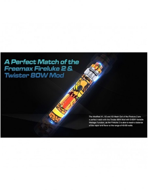 FREEMAX Twister 80W Kit 2300mAh With 5ml Fireluke 2 Tank