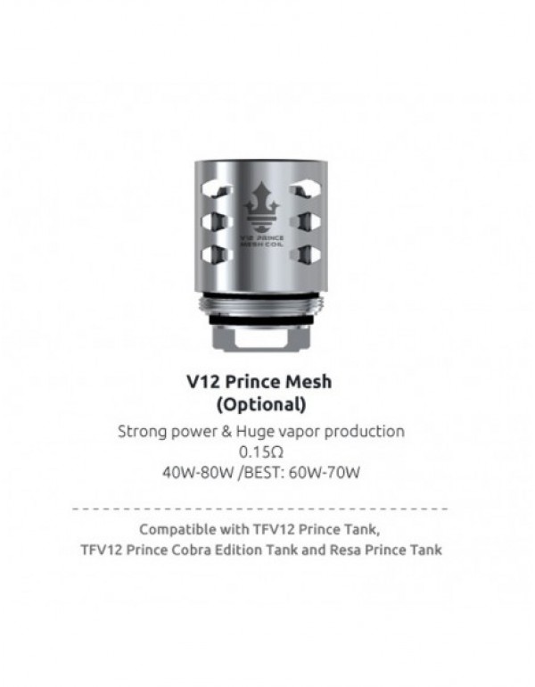 SMOK TFV12 Prince Mesh Coils: Max Mesh/Dual Mesh/T...