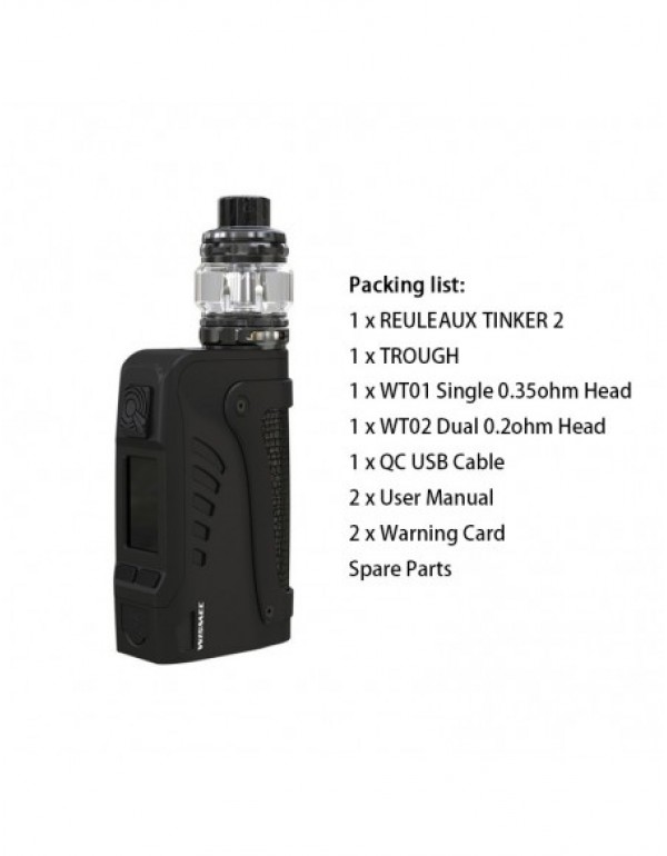 Wismec Reuleaux Tinker 2 Waterproof Kit 200W