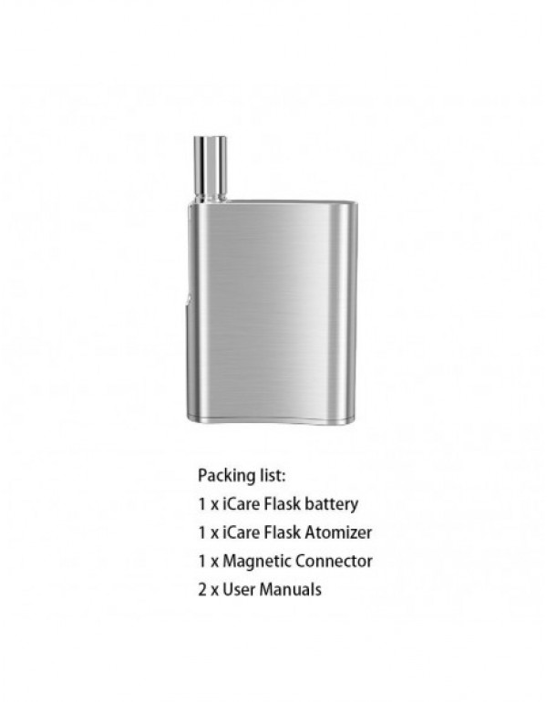 Eleaf iCare Flask Vape Kit: CBD Oil Vaporizer 510 thread 520mAh