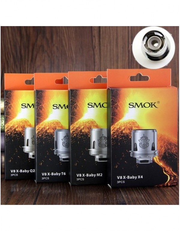 SMOK TFV8 X-Baby Coils M2/Q2/X4/T6/RBA Beast Brother