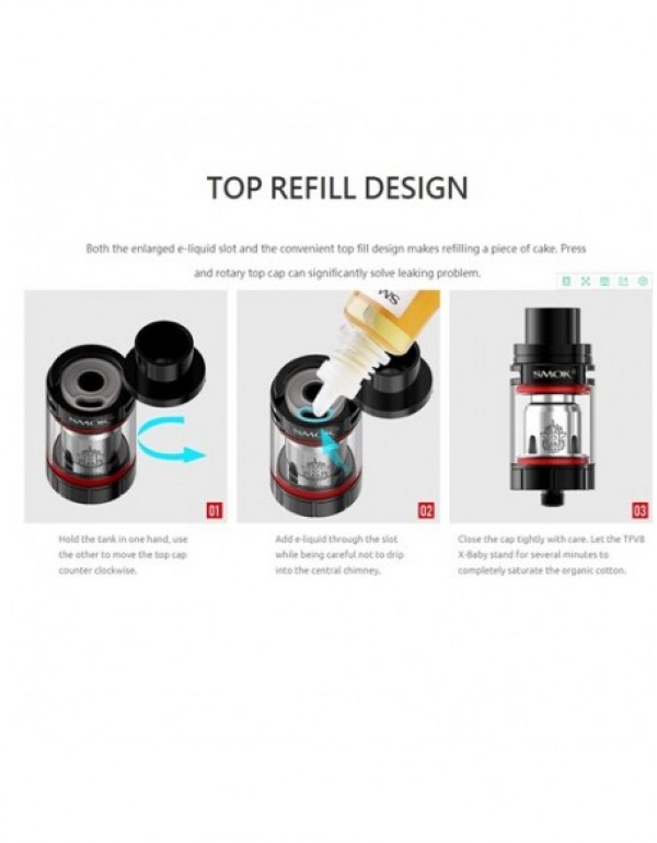 SMOK TFV8 X-Baby Coils M2/Q2/X4/T6/RBA Beast Brother