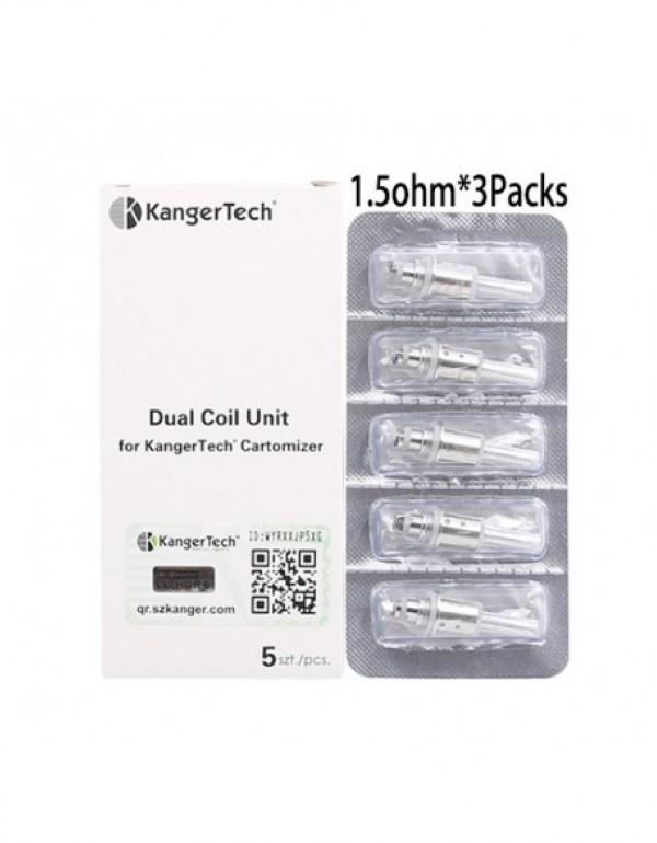 KangerTech Dual Coils (1.2ohm/1.5ohm/1.8ohm)