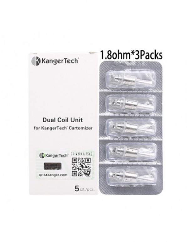 KangerTech Dual Coils (1.2ohm/1.5ohm/1.8ohm)