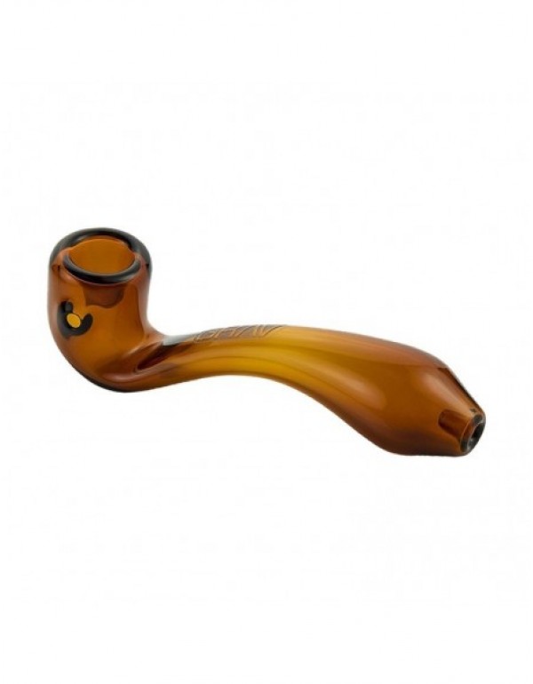 Grav Classic Sherlock Shiny Curved Sherlock Glass Hand Pipe 6 Inches