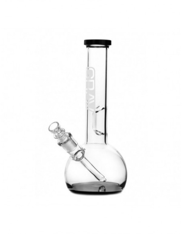 Grav Small Black Accent Round Base Bong 8 Inches