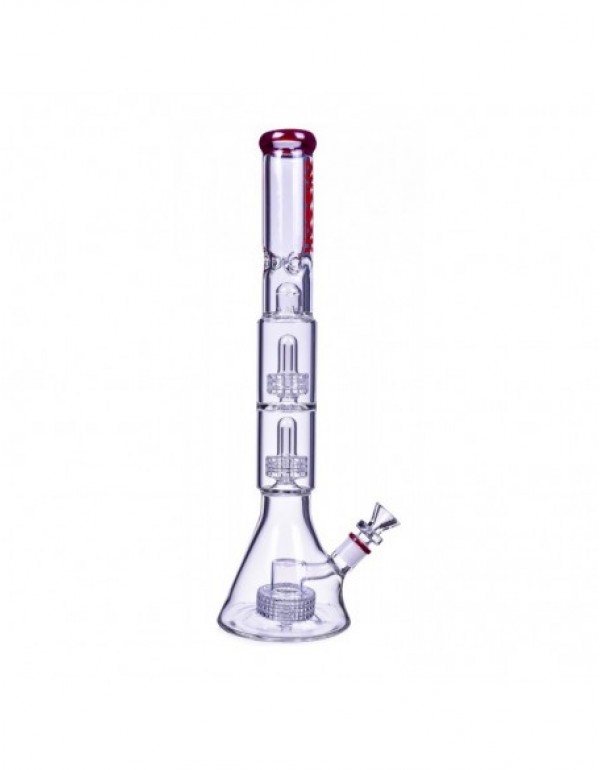 Cheech Triple Matrix Perc Beaker Bong 19 Inches