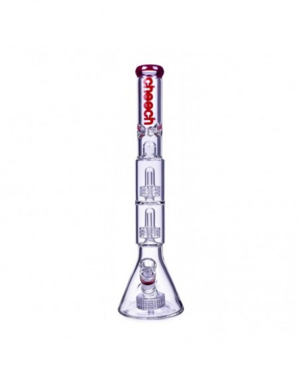 Cheech Triple Matrix Perc Beaker Bong 19 Inches