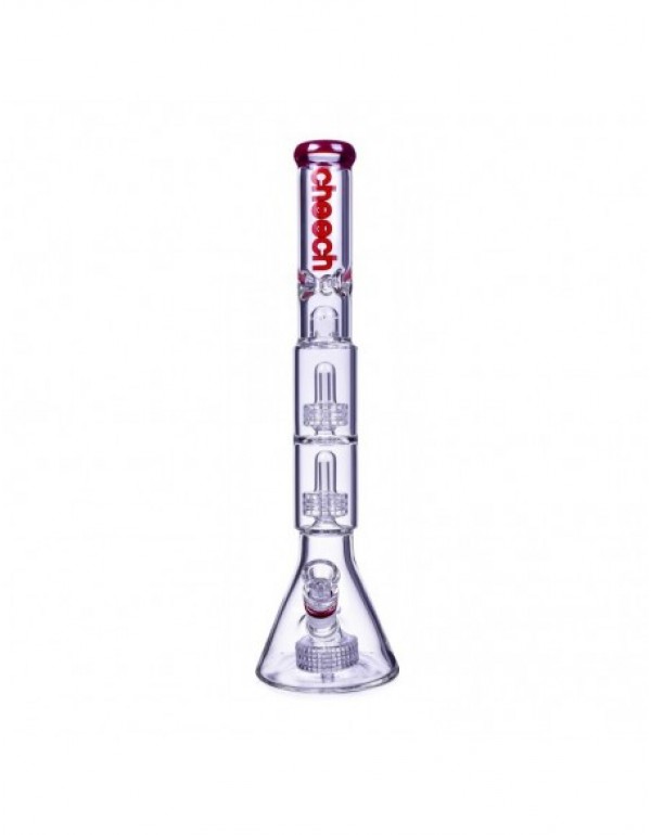 Cheech Triple Matrix Perc Beaker Bong 19 Inches