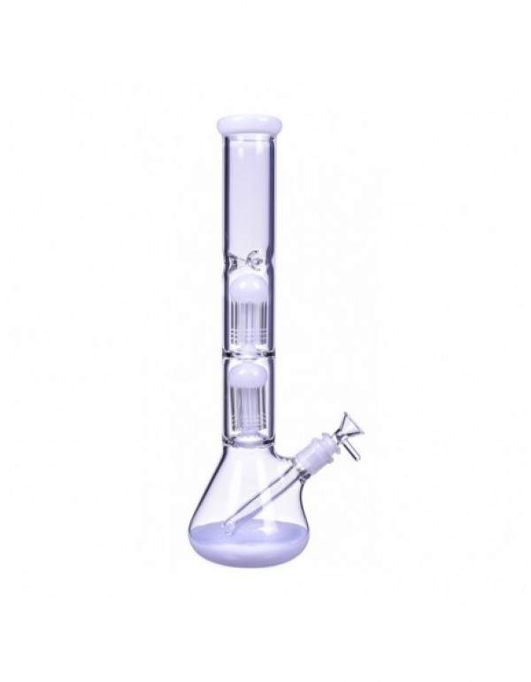 Double Tree Perc 16 Arm Bong With Down Stem And Matching Bowl 17 Inches