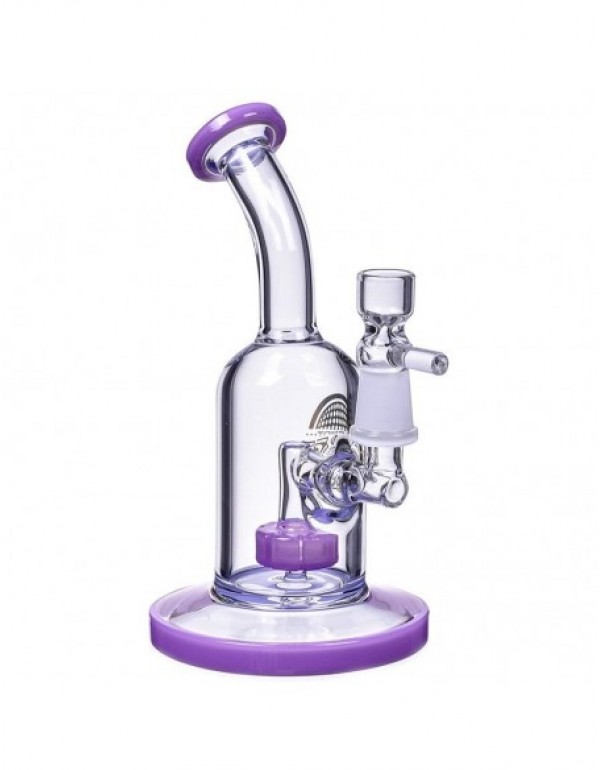 The Attraction Titled Showerhead Perc Bong & Dab Rig 7 Inches