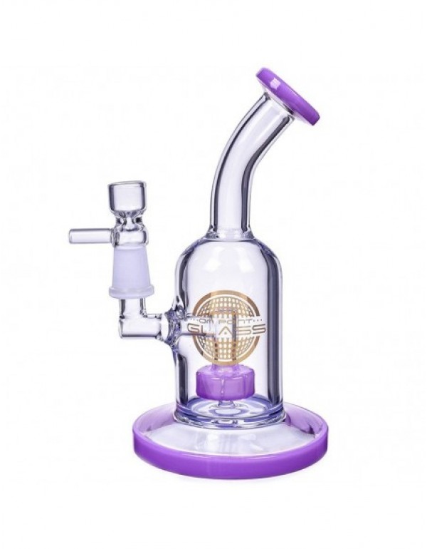 The Attraction Titled Showerhead Perc Bong & Dab Rig 7 Inches